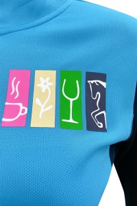 Tailor-made colorblock zipper half chest Polo design hot stamping logo mesh fabric Slim fit Slim waist Functional sweatshirt design company W220 detail view-7